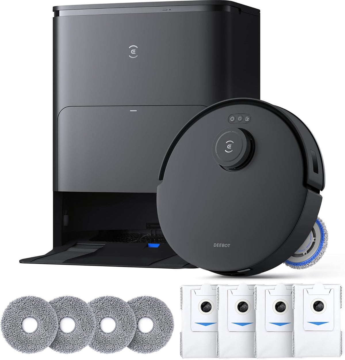 ECOVACS DEEBOT T30S Care Robot Vacuum and Mop, 11000Pa, ZeroTangle Technology, TruEdge Adaptive