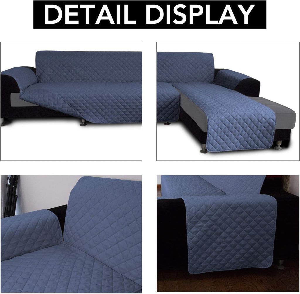 Easy-Going Sectional Couch Covers for Dogs L Shape Sofa Cover Reversible Sofa Slipcover Chaise