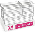 Criusia 26 Pack Large Clear Plastic Drawer Organizer Bins -5 Size Heavy Duty Acrylic Kitchen Drawer
