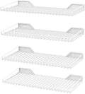 Ultrawall Wall Mounted Storage Shelf for Garage, 4 Pack Metal Shelf Rack, Heavy-Duty Wall Organizer