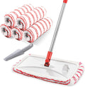 MASTERTOP Microfiber Mop, Extra Large Dust Mop with 5 Pads for Wet & Dry Use, 16'' Mops for