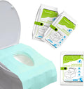 TenFans Toilet Seat Covers Disposable - 20 Count Individually Travel Pack - Sticker Free Faster Use
