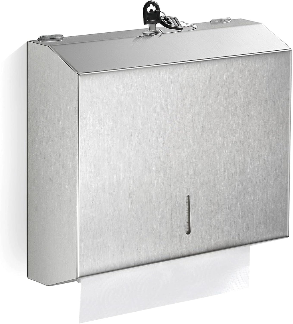 Paper Towel Dispenser Wall Mount Commercial, C Fold Multifold Hand Paper Towel Dispenser, Stainless