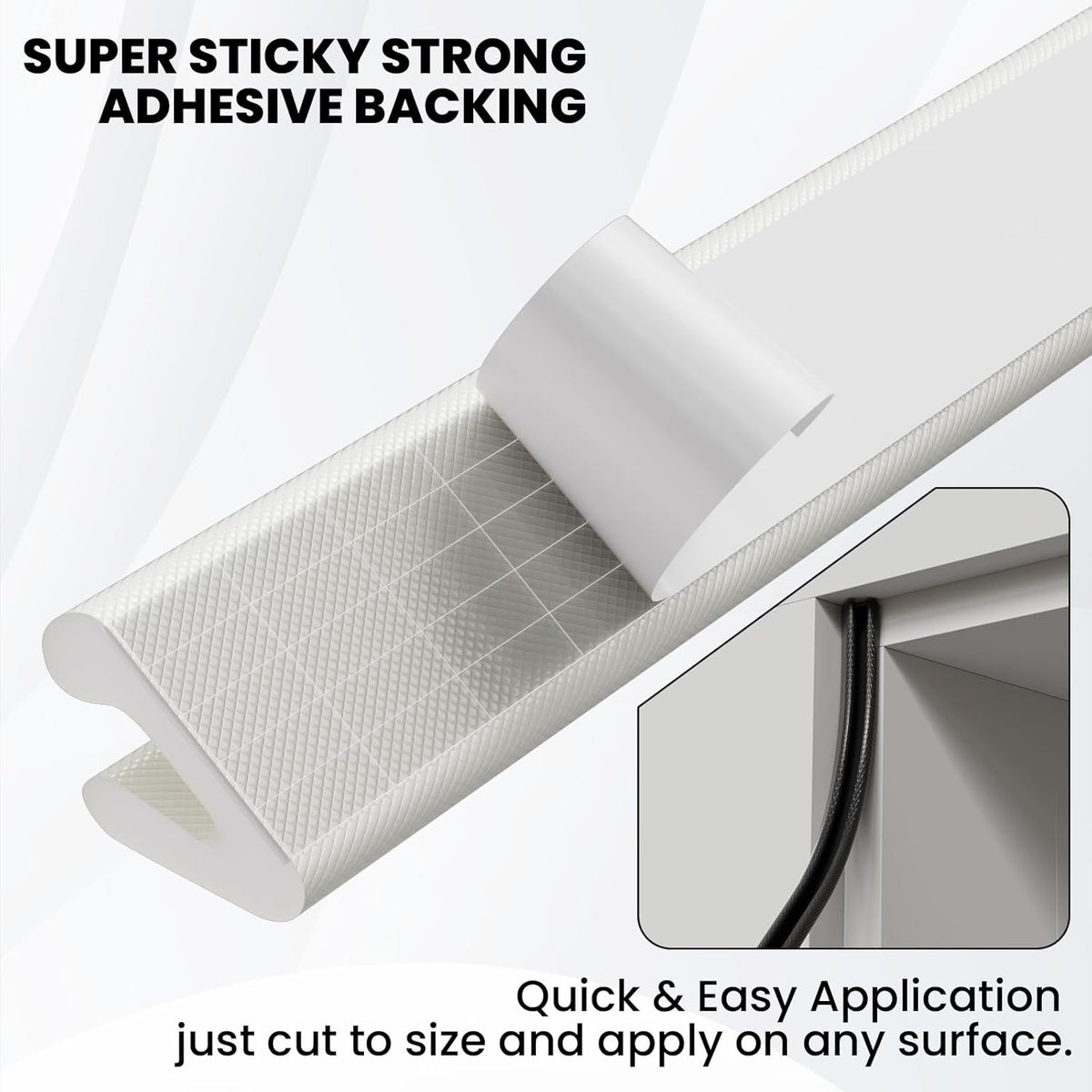 V Shape Foam Weather Stripping Door Frame Seal Strip 33FT White, Draft Stopper, Insulation Winter