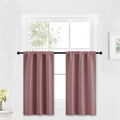 RYB HOME Small Curtains Blackout - Privacy Energy Efficiency Mini Curtains for Kids Bedroom RV
