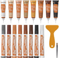 REALINN Wood Furniture Repair Kit 8 Light Colors- Wood Fillers and Touch Up Markers, Repair