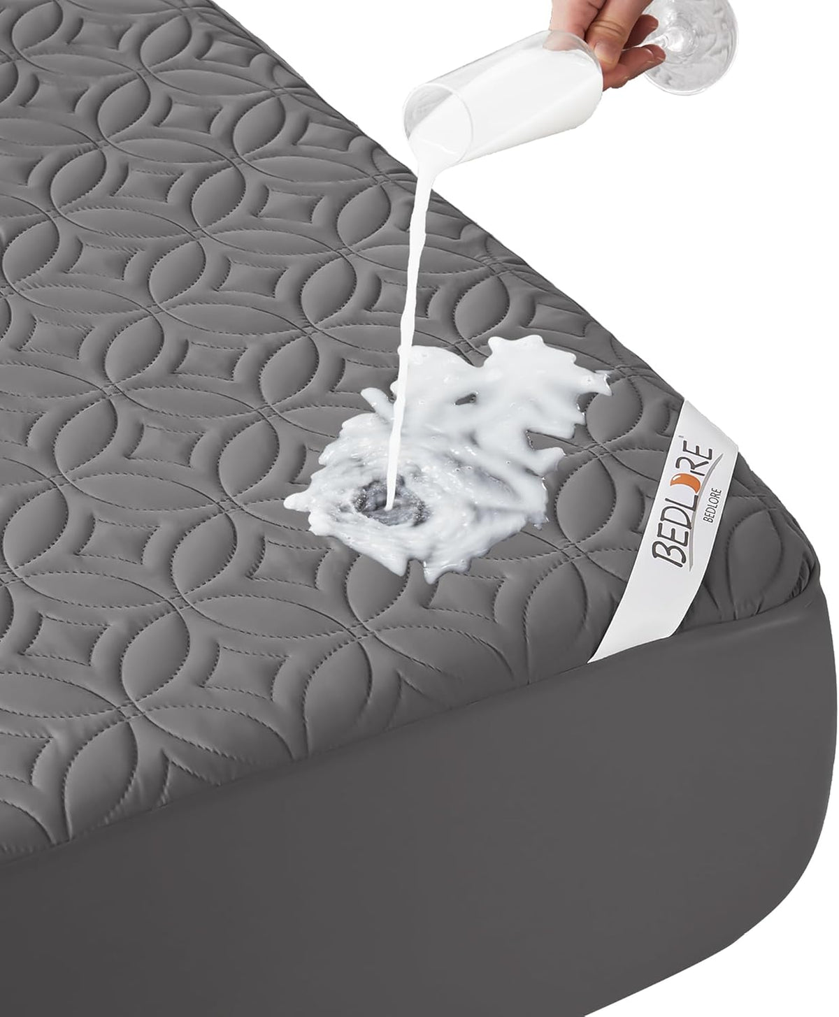 BEDLORE Waterproof Mattress Protector, King Size Mattress Pad with Deep Pocket 6"-18" Depth, Soft