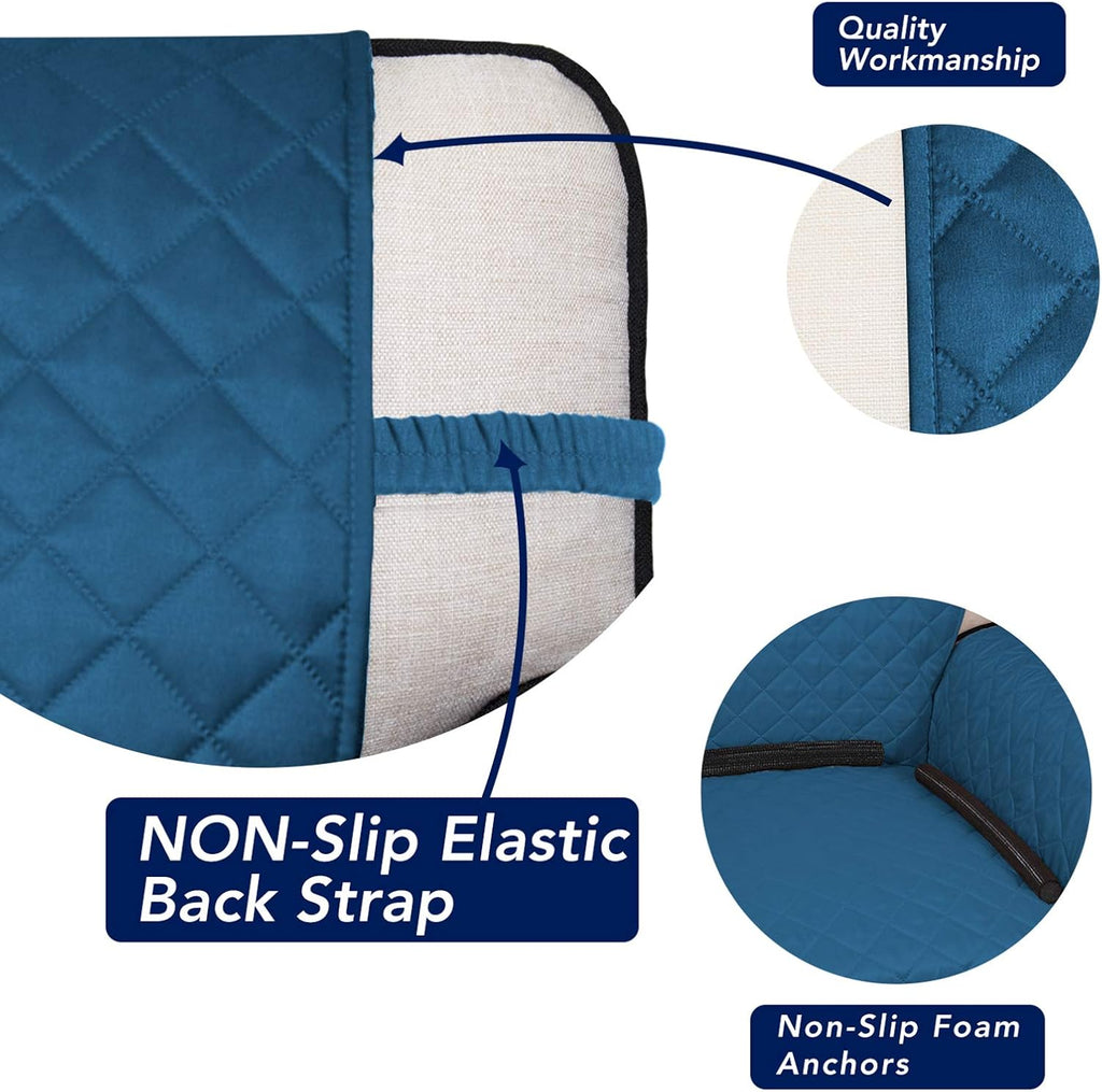 PureFit Reversible Quilted Sofa Cover, Water Resistant Slipcover Furniture Protector, Washable