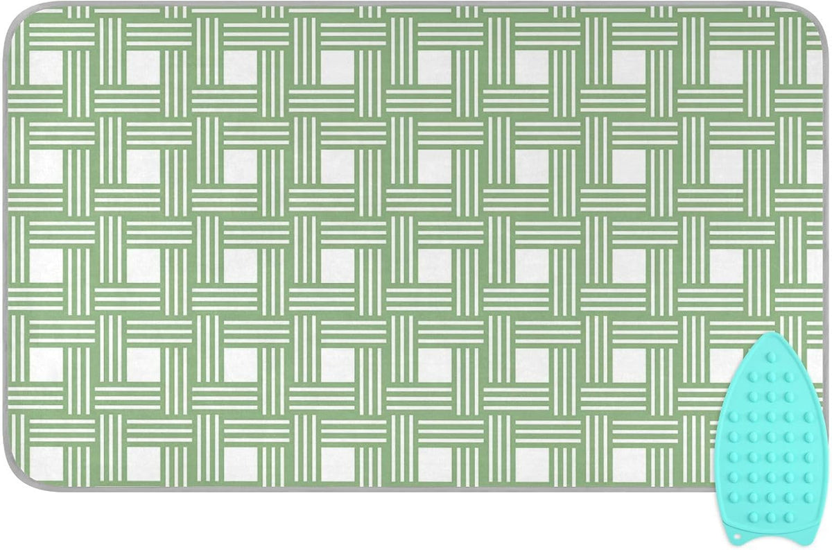 Ironing Mat for Table top Portable Ironing Pad Blanket for Washer Dryer Countertop Travel Green