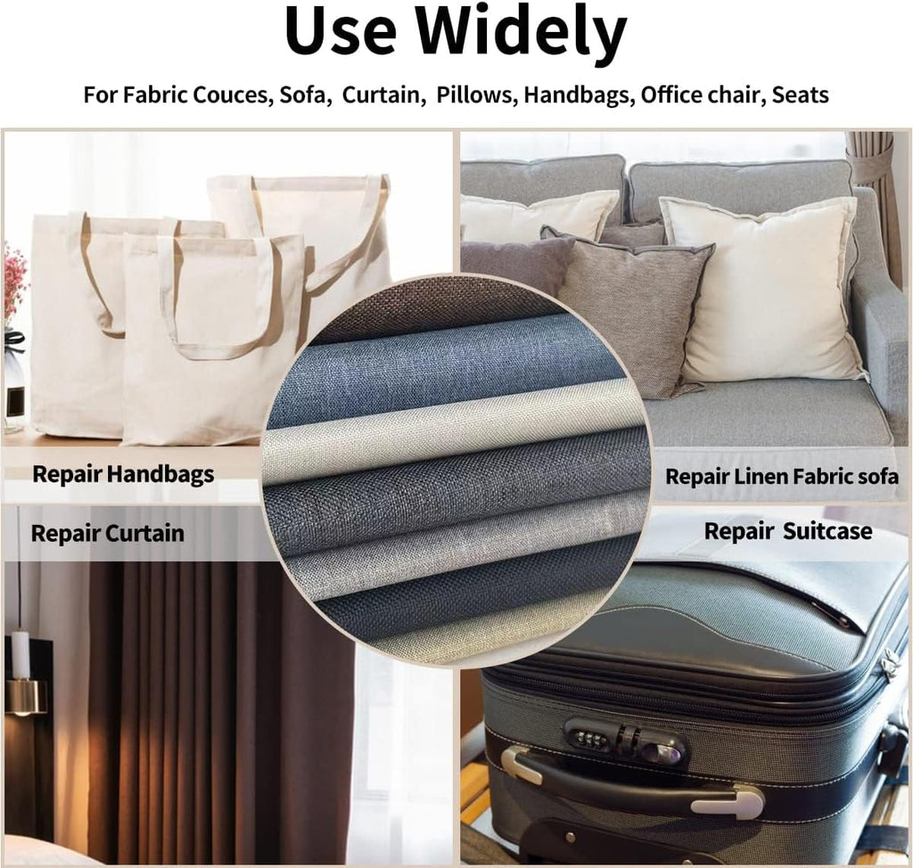 Fabric Repair Patches, Linen Repair Tape Self-Adhesive Fabric Patches Durable, DIY Large Linen Tape