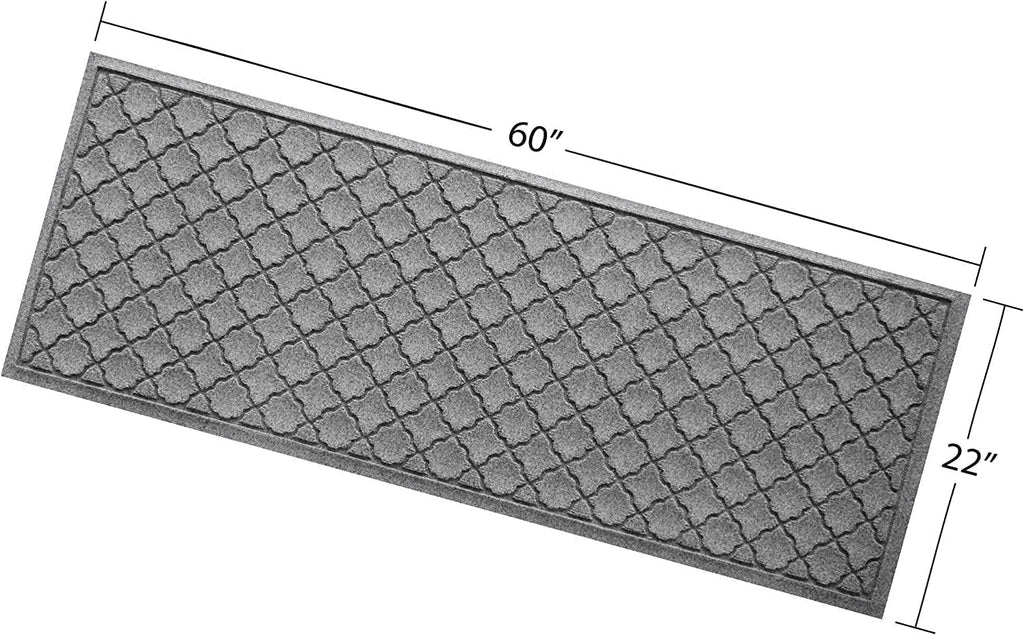 WaterHog Heavy Duty Runner Door Mat, 2' x 5', Made in USA, Durable & Skid-Resistant Entryway Mat