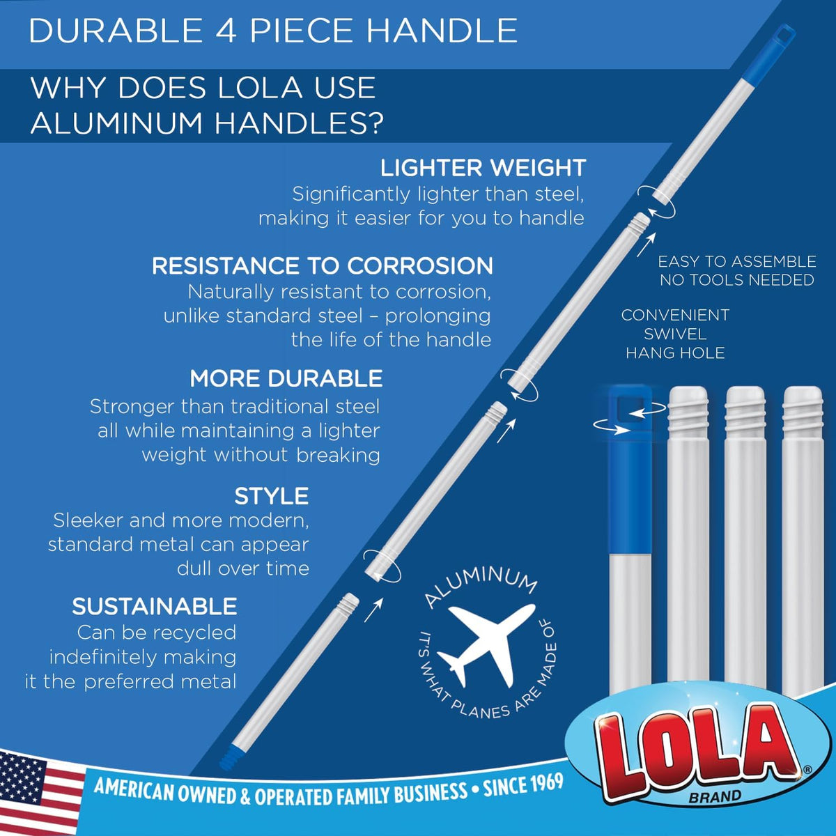 Angle Broom, 13" W Head, Large Style, Made w/Recycled Soda Bottle Bristles, & Aluminum, Includes