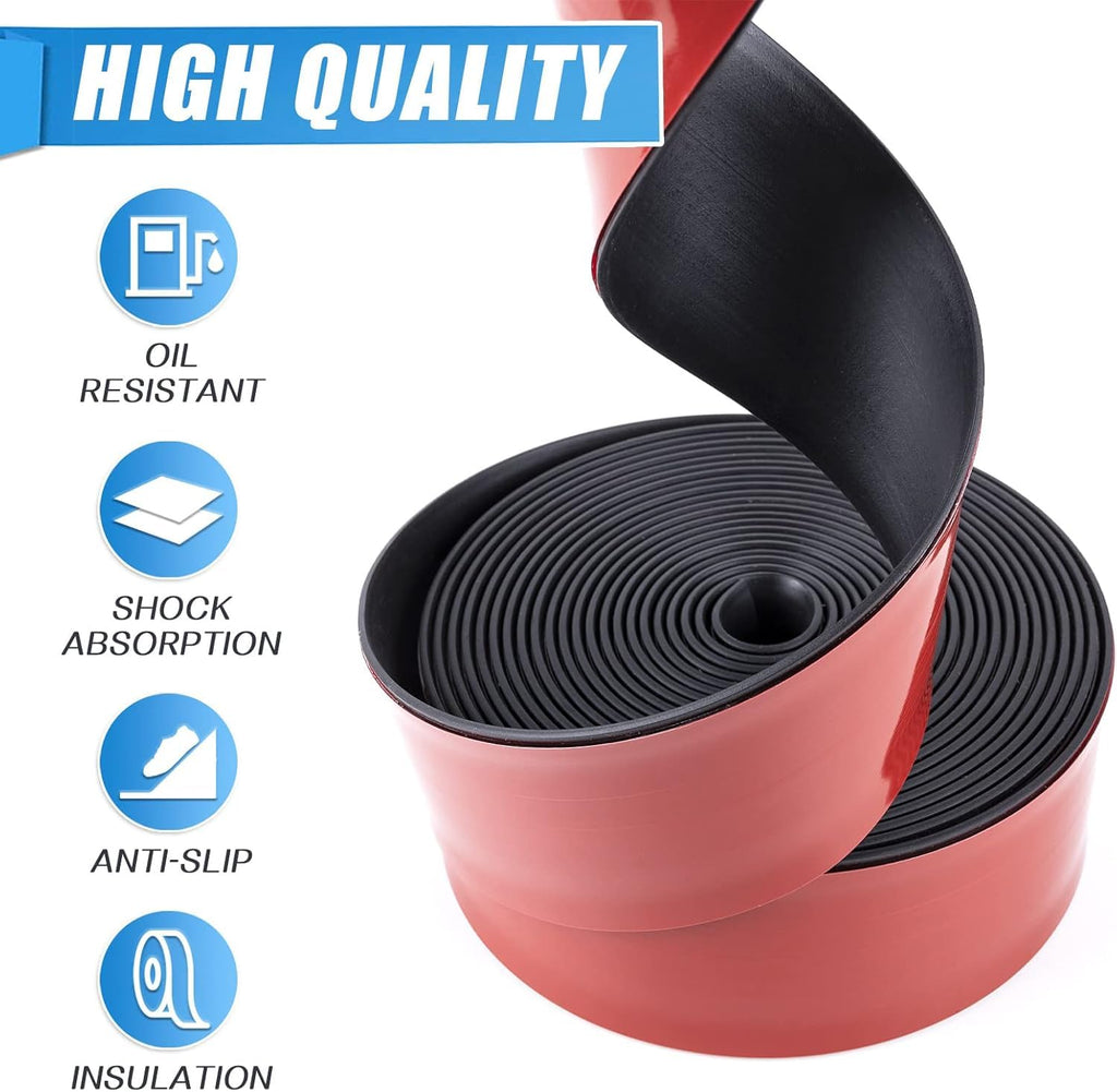 Adhesive Rubber Strips Neoprene Rubber Sheets, Rolls & Strips with Adhesive Backing Rubber Pads