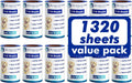 Lint Rollers for Pet Hair Extra Sticky, 1320 Sheets (12 Refills Mega Value Set), Portable Pet Lint