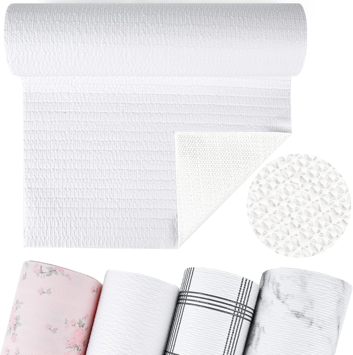 Non-Adhesive Shelf and Drawer Liner for Kitchen Cabinets, 12 in x 10FT Strong Non-Slip Cabinet