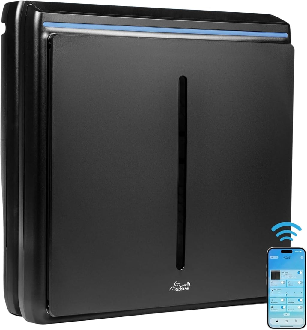 Rabbit Air, A3 SPA-1000N Air Purifiers for Home, Ultra Quiet HEPA Air Purifier- Wall Mountable Air