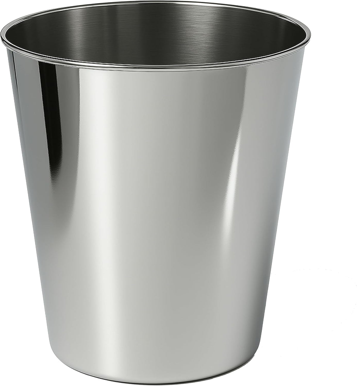 happimess HPM1113D Nolan Modern Classic Smooth Steel 2-Gallon Wastebasket for Home, Bathroom
