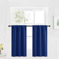 RYB HOME Bathroom Window Curtains - Super Soft Blackout Privacy Curtains for Baby Nursery Bedroom