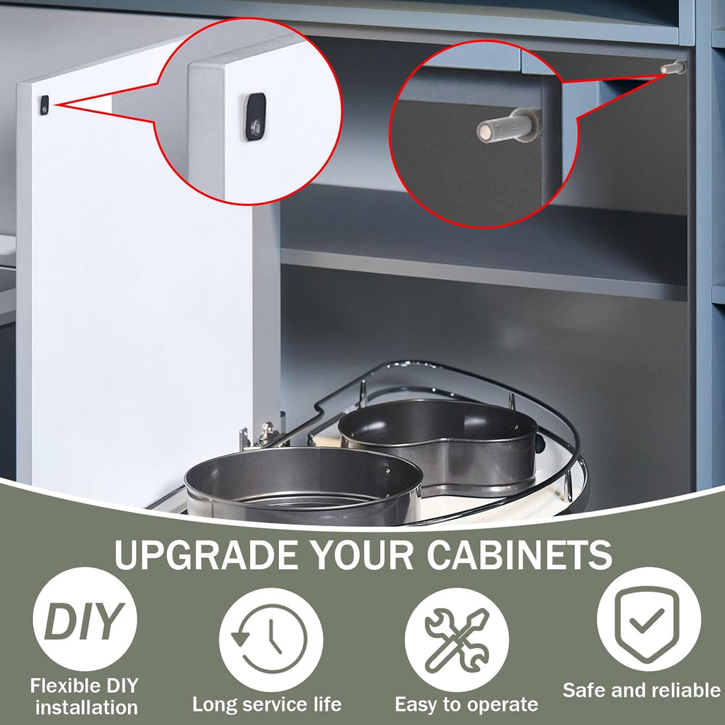 Lounsweer 50 Pack Magnetic Push Latches for Cabinet Door 2.87 Inches Short Push to Open Cabinet