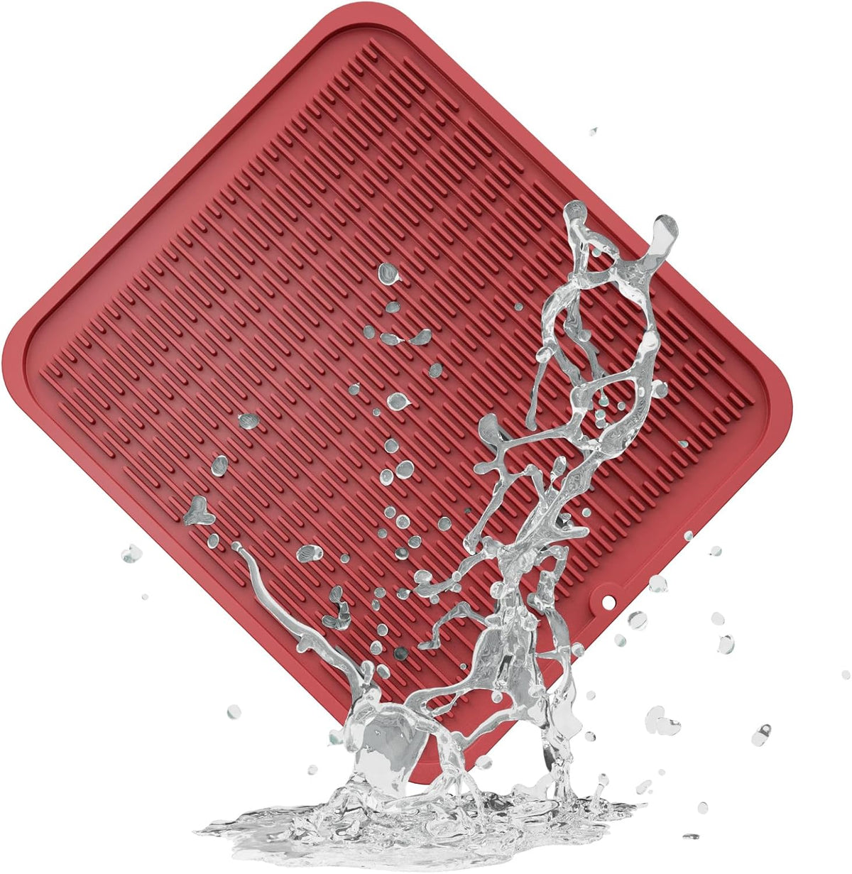 ZLR Silicone Dish Drying Mat for Kitchen Counter, Eco-Friendly Fast Dry Dish Mat, Easy Clean Multi