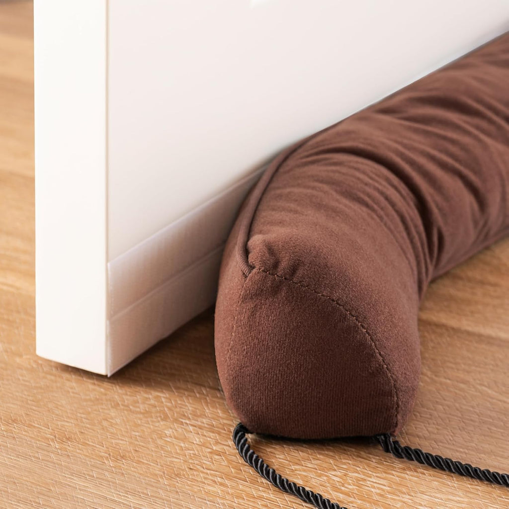 Sunolga 38" Door Draft Stopper Blocks Hot and Cold Air with Removable Washable Cover for Gaps Up to