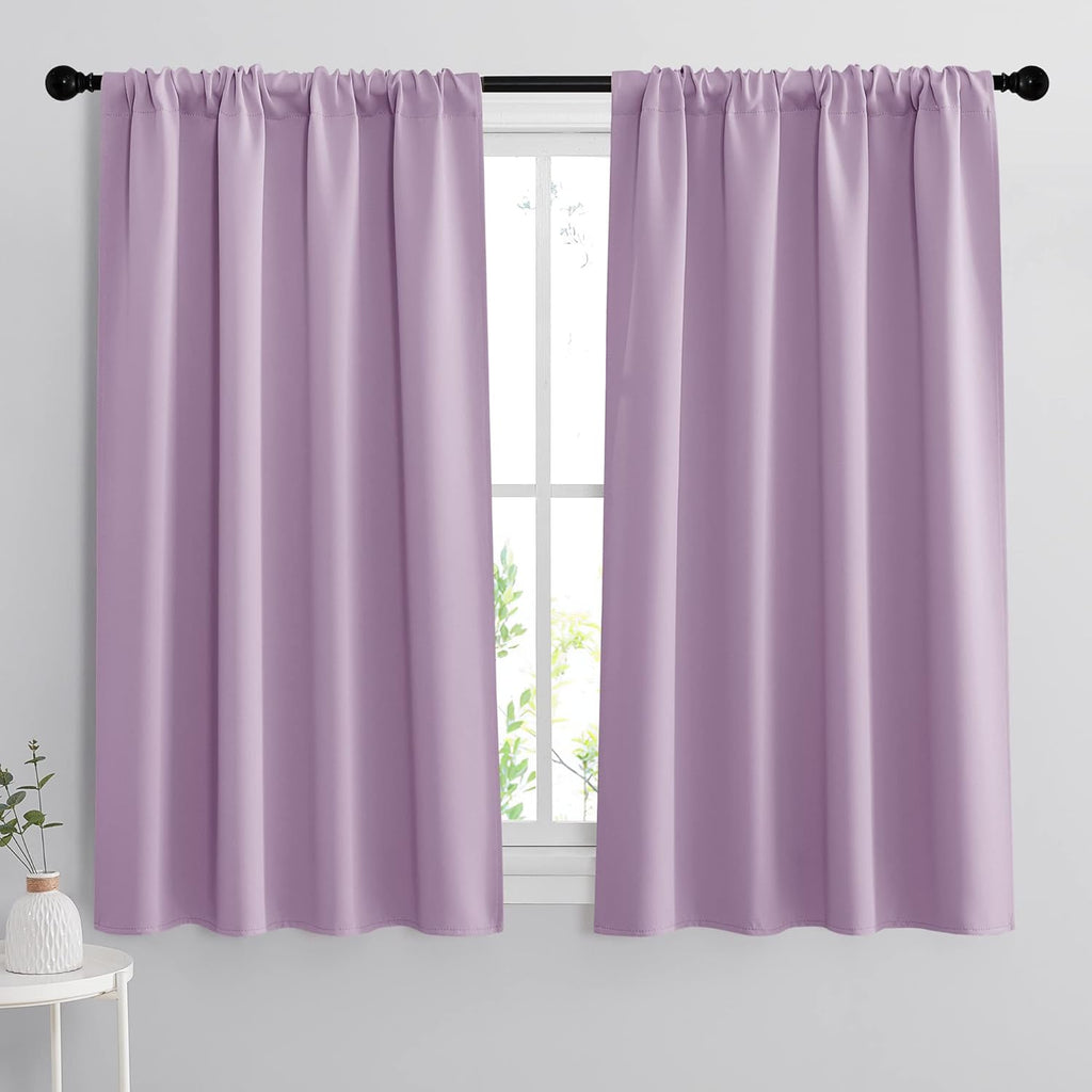 RYB HOME Blackout Curtains for Bedroom Thermal Insulated Window Drapes for Living Room, 2 Panels