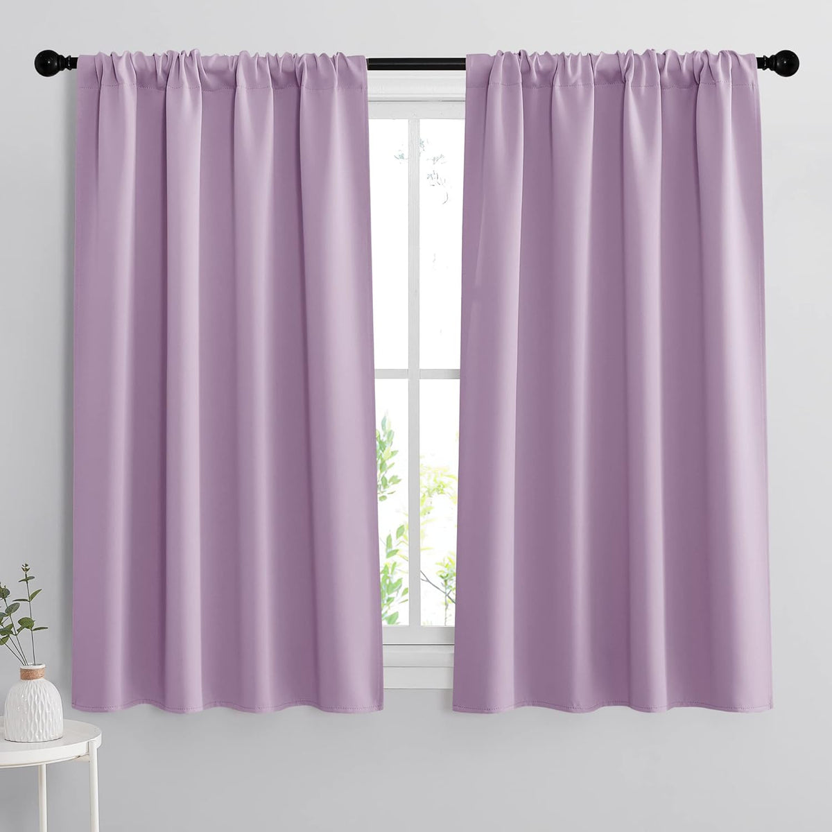 RYB HOME Small Kitchen Curtains, Room Darkening Drapes Energy Efficient Half Window Coverings Heavy