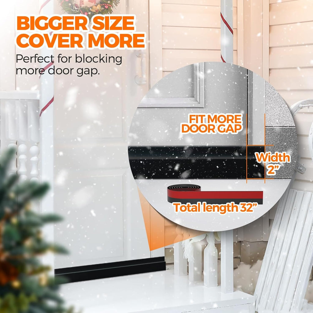 Holikme Door Draft Stopper Under Door Draft Blocker Insulator Doors Sweep Weather Stripping Noise
