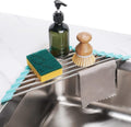 Tomorotec Green Triangle Roll-Up Dish Drying Rack for Sink Corner - Small, Foldable, Stainless