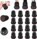 Ezprotekt 24 Pcs Small Black Silicone Chair Leg Floor Protectors for Hardwood Floor, Chair Leg Caps