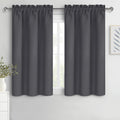 DWCN Kitchen Curtains for Small Windows 45 Inch Length 2 Panels Set, Solid Thermal Insulated Energy