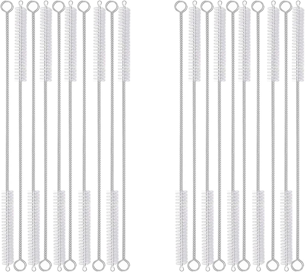20PCS Straw Cleaner Brush kit,Straw Brush of 8mm-10.6 inch for Water Bottle Sippy Cup with