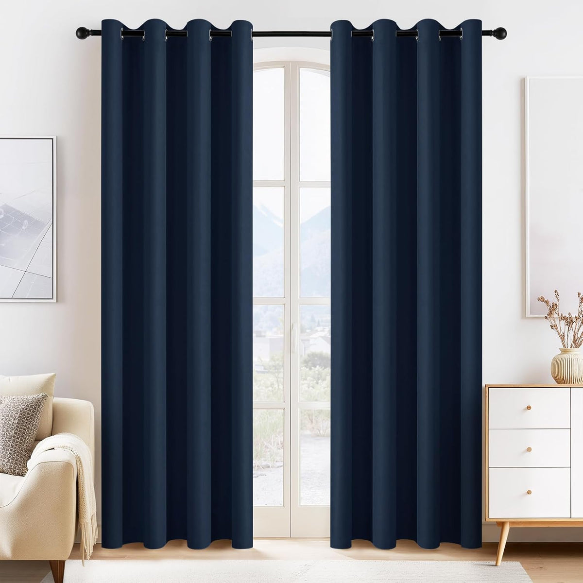 PONY DANCE Door Curtains for Doorways Privacy - Home Decoration Window Covering for Closet/Hallway