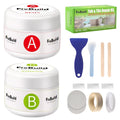 Tub Repair Porcelain Repair Kit, Crack Repair Kit for Bathtubs, Sinks, Marble, Tiles, White