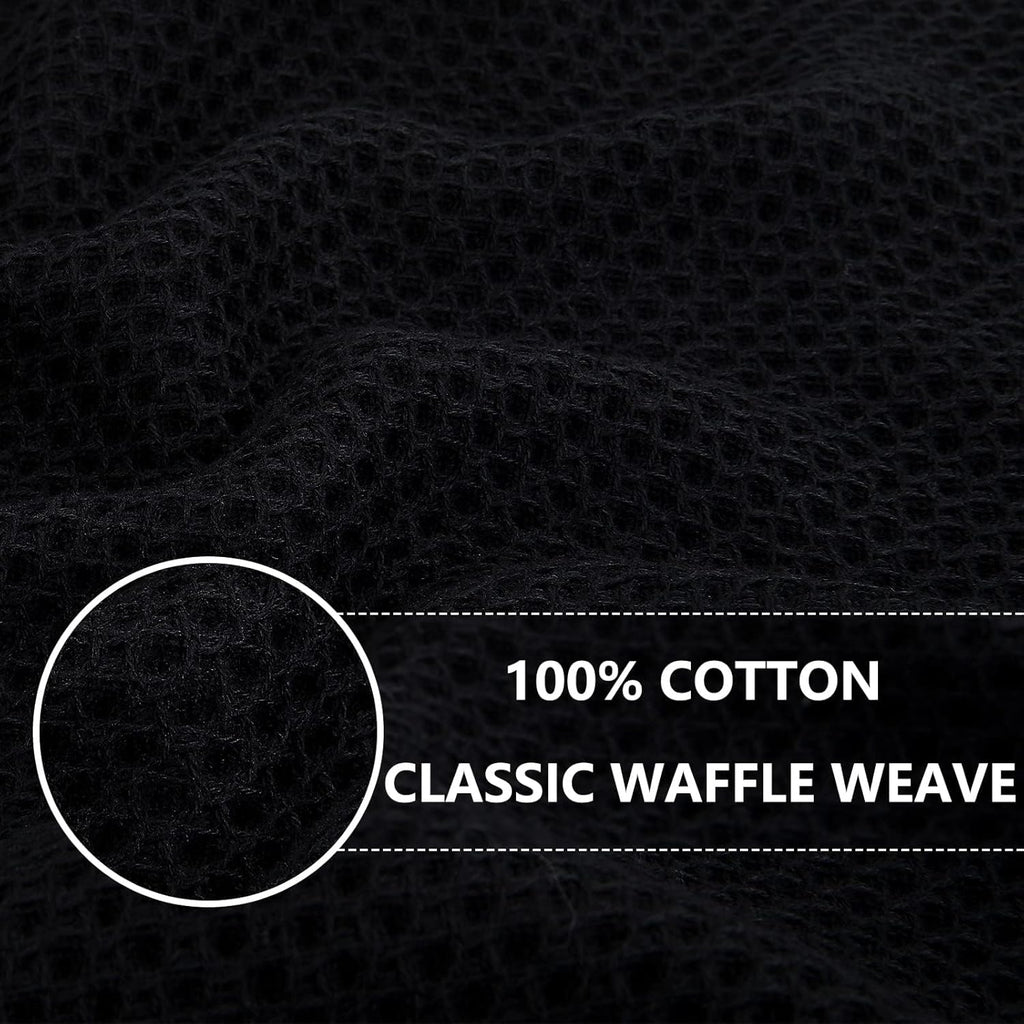 Homaxy 100% Cotton Oversized Waffle Weave Kitchen Dish Towels, Ultra Soft Absorbent Quick Drying