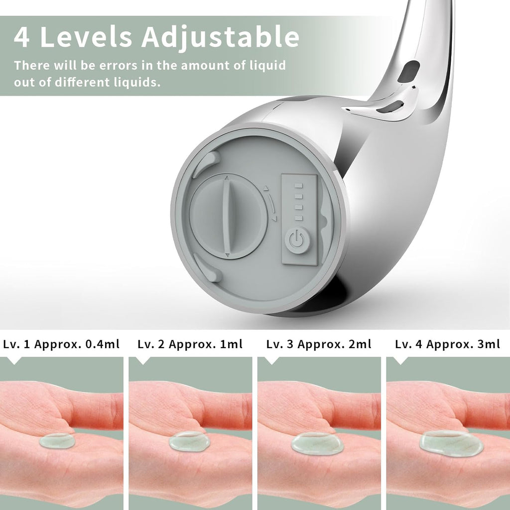 Automatic Liquid Soap Dispenser,300ML Touchless 4 Gear Adjustable,Countertop Electric Battery