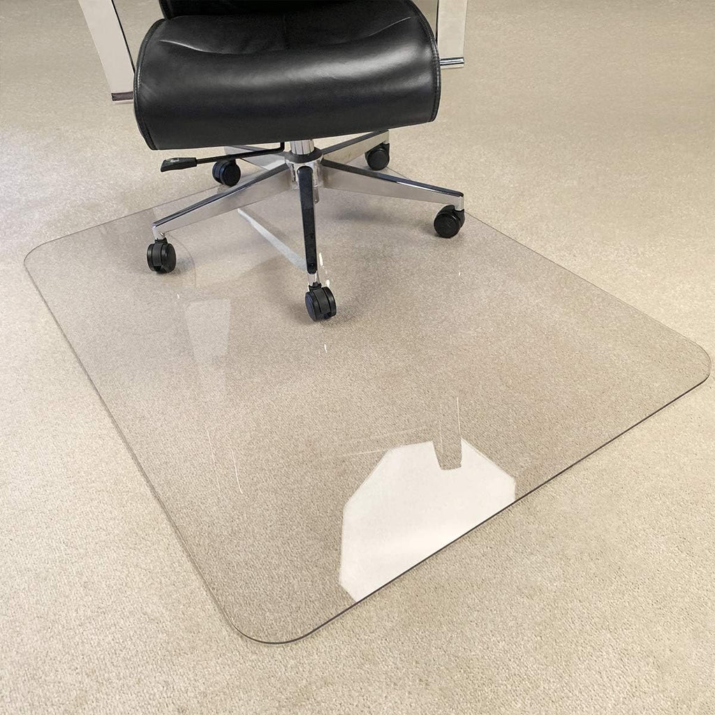 [UpgradedVersion] Crystal Clear 1/5" Thick 47" x 40" Heavy Duty Hard Chair Mat, Can be Used on