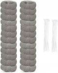 Stainless Steel Lint Traps for Washing Machine Drain Hose – Mesh Filter with Cable Ties for Laundry