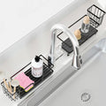 Sponge Holder for Kitchen Sink,Sink Caddy Organizers with Stone Drying Tray, Kitchen Sink Organizer