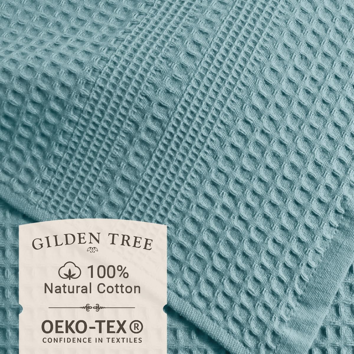 GILDEN TREE Waffle Towels for Bathroom, 100% Cotton Quick Dry Towel, Waffle Bath Towels Large