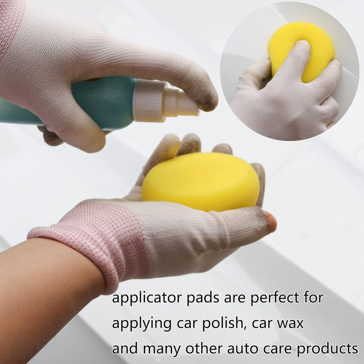 104PCS Car Headlight Restoration Kit - 3Inch Sanding Discs, Wool & Sponge Buffing Pads, Interface