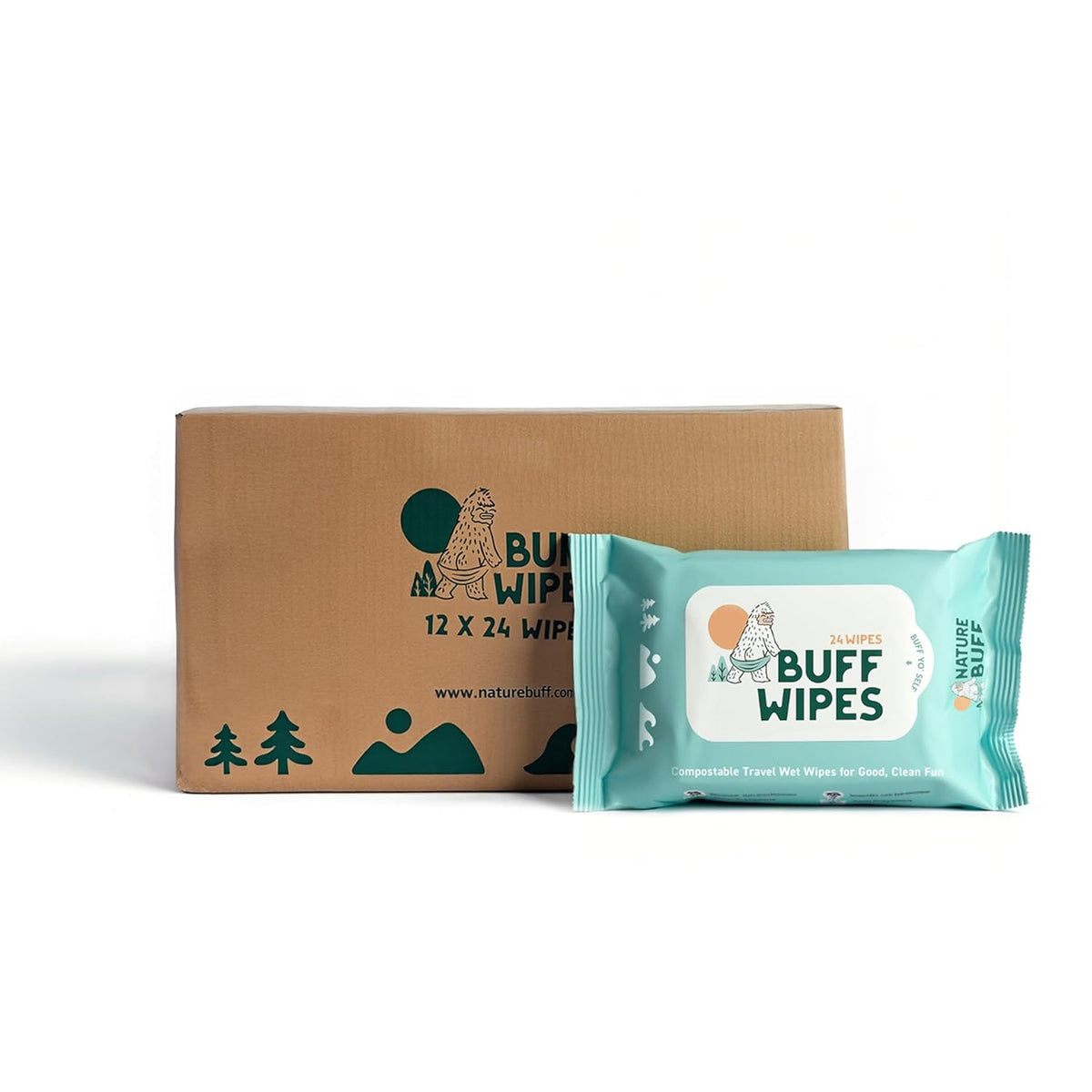 Multi-Use Wet Wipes for Babies & Adults - 99.7% Pure, Plastic-free, Biodegradable & Unscented Body