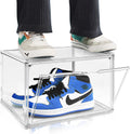Acrylic Shoe Boxes Sneaker Storage for Sneakerheads Size 13 Clear Plastic Stackable Boot Shoe