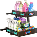 Under Sink Organizer, Extra-Wide Upgrade, 1-Pack of 2-Tier Metal Slide Out Cabinet Organizer