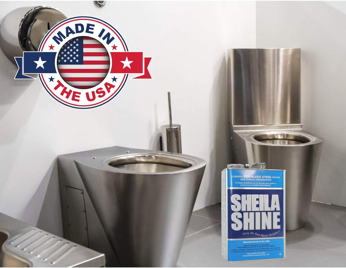 Sheila Shine 1 Gal. Can Stainless Steel Cleaner and Polish, Protects Household Kitchen Surfaces