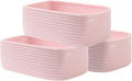 Small Woven Basket, 12 x 8 x 4.5 Inches, Storage Basket for Organizing, Cute Small Rope Shelf