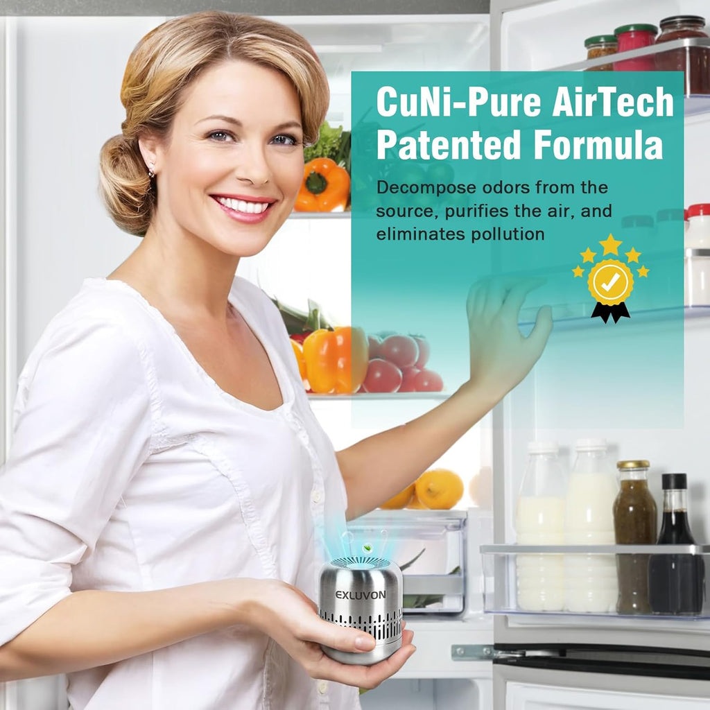 Refrigerator Deodorizer,Lasts for 10 Years Fridge Deodorizer Kitchen Gadgets Charcoal Air Purifier