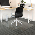 Tempered Glass Floor Mat for Office Chair, 36" x 46" Heavy Duty Hard Office Chair Mat, for Carpeted