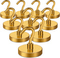 MIKEDE Magnetic Hooks,150LB Heavy Duty Magnets with Hook, Super Strong Magnets Neodymium Extra