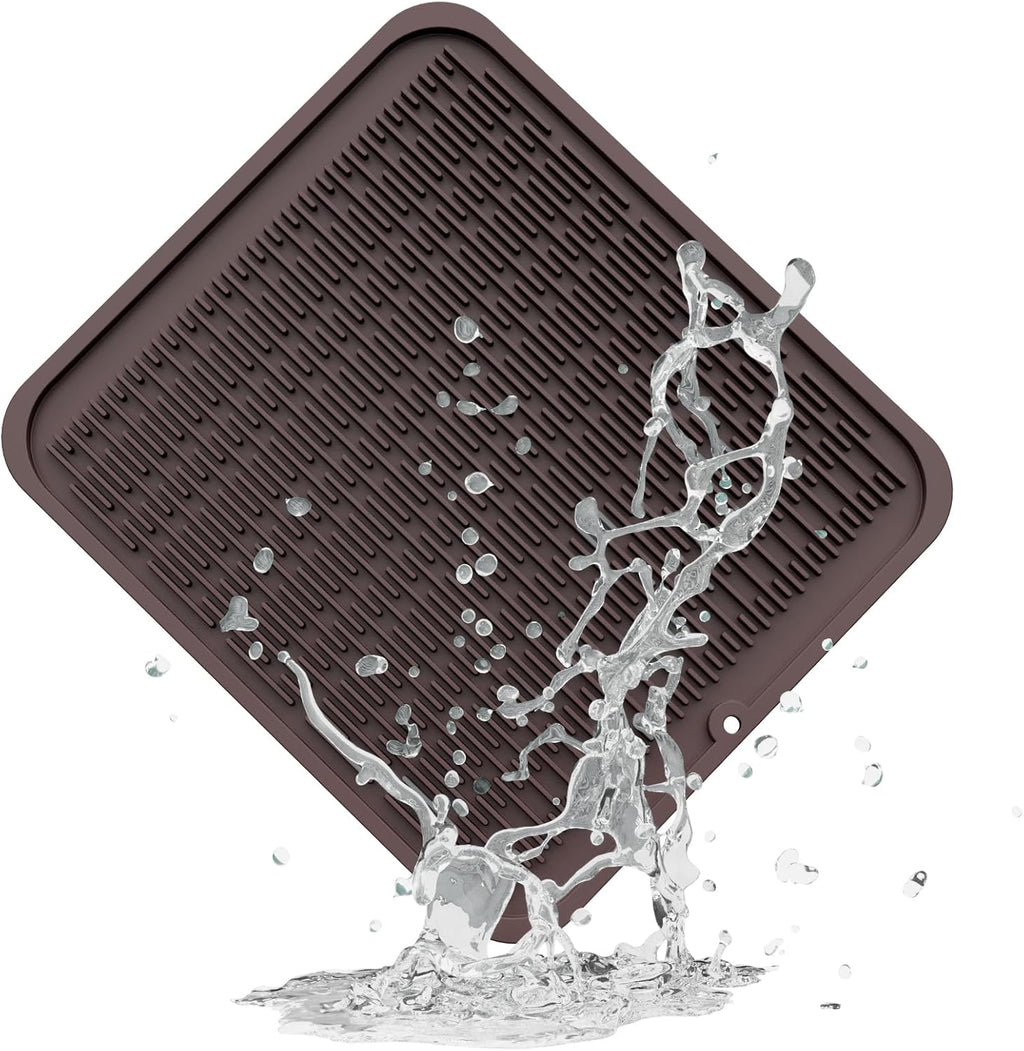 ZLR Silicone Dish Drying Mat for Kitchen Counter, Eco-Friendly Fast Dry Dish Mat, Easy Clean Multi